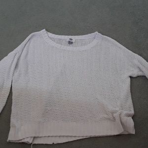 cropped white sweater